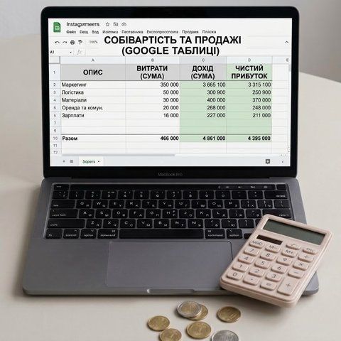 Собівартість та продажі COSTS фото